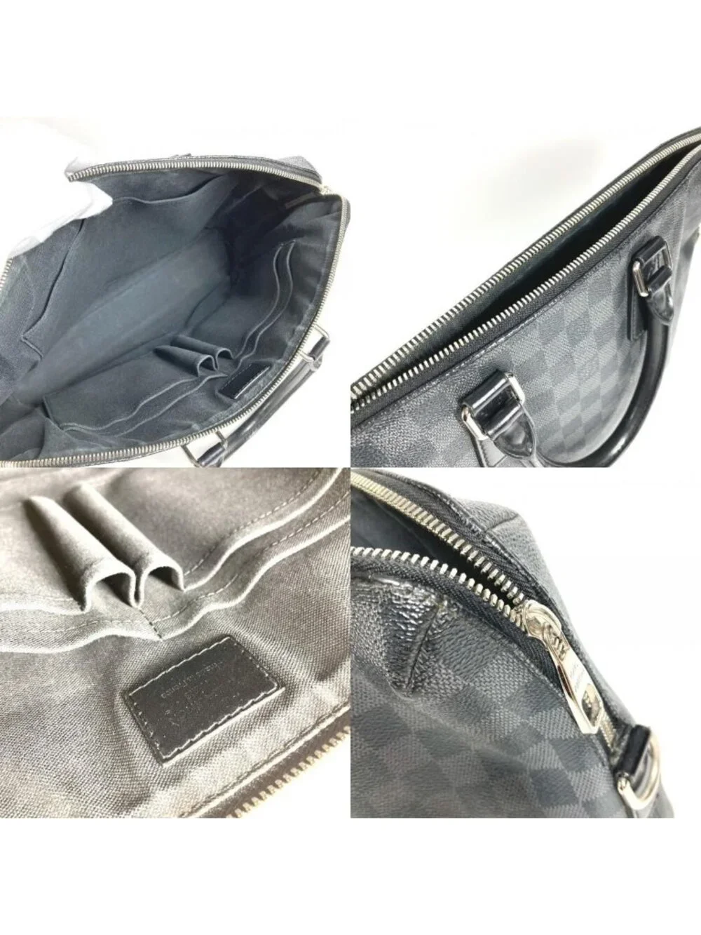 Louis Vuitton Business Bag Porte Documents Jour Pdj Damier Graphite Canvas Black